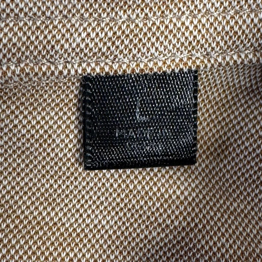 TravisMathew‎ Mens Tan Heathered Pima Cotton Blend Short Sleeve Golf Polo Large
